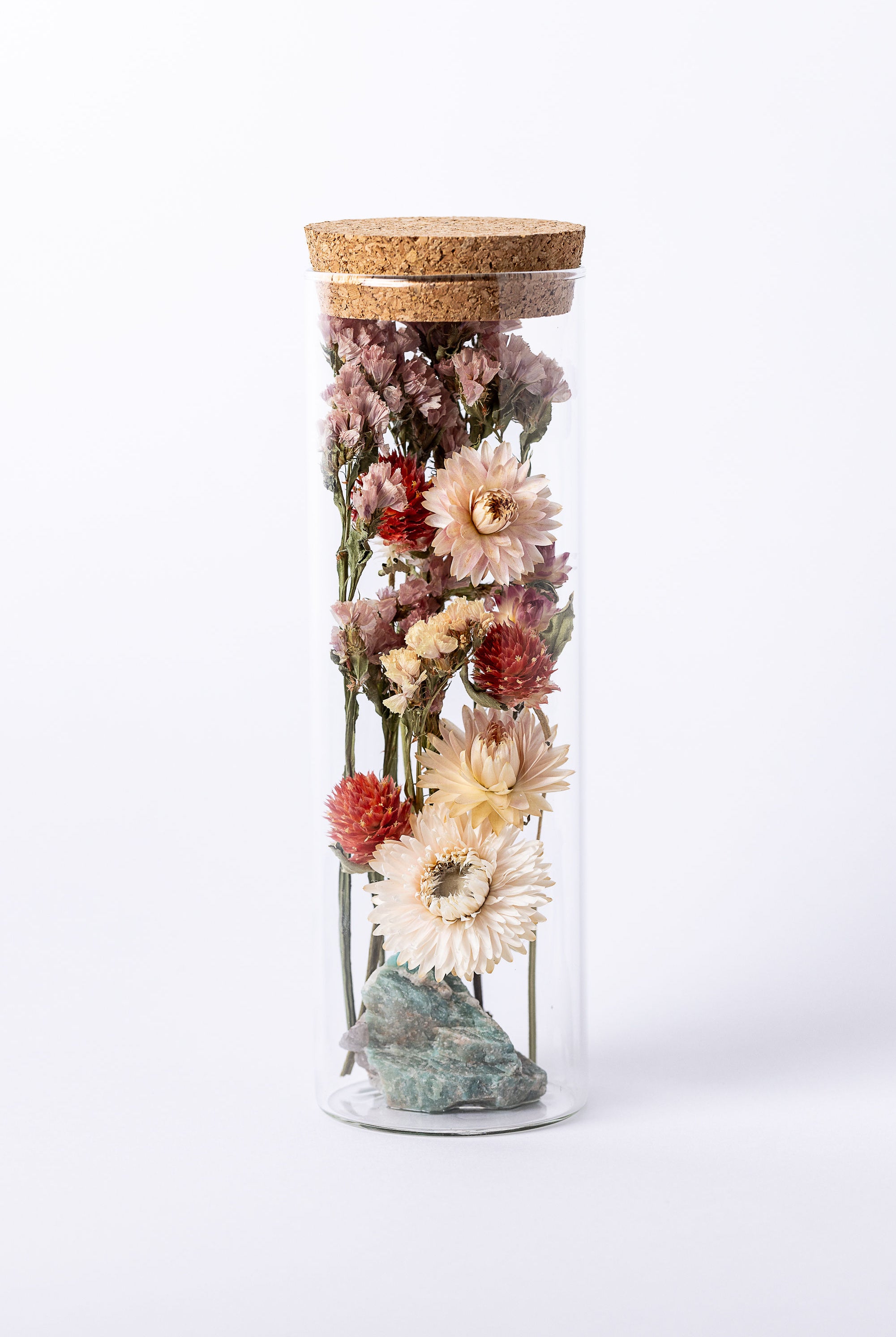 Dried Flower Herbarium - Amazonite Earth Vessel - LARGE
