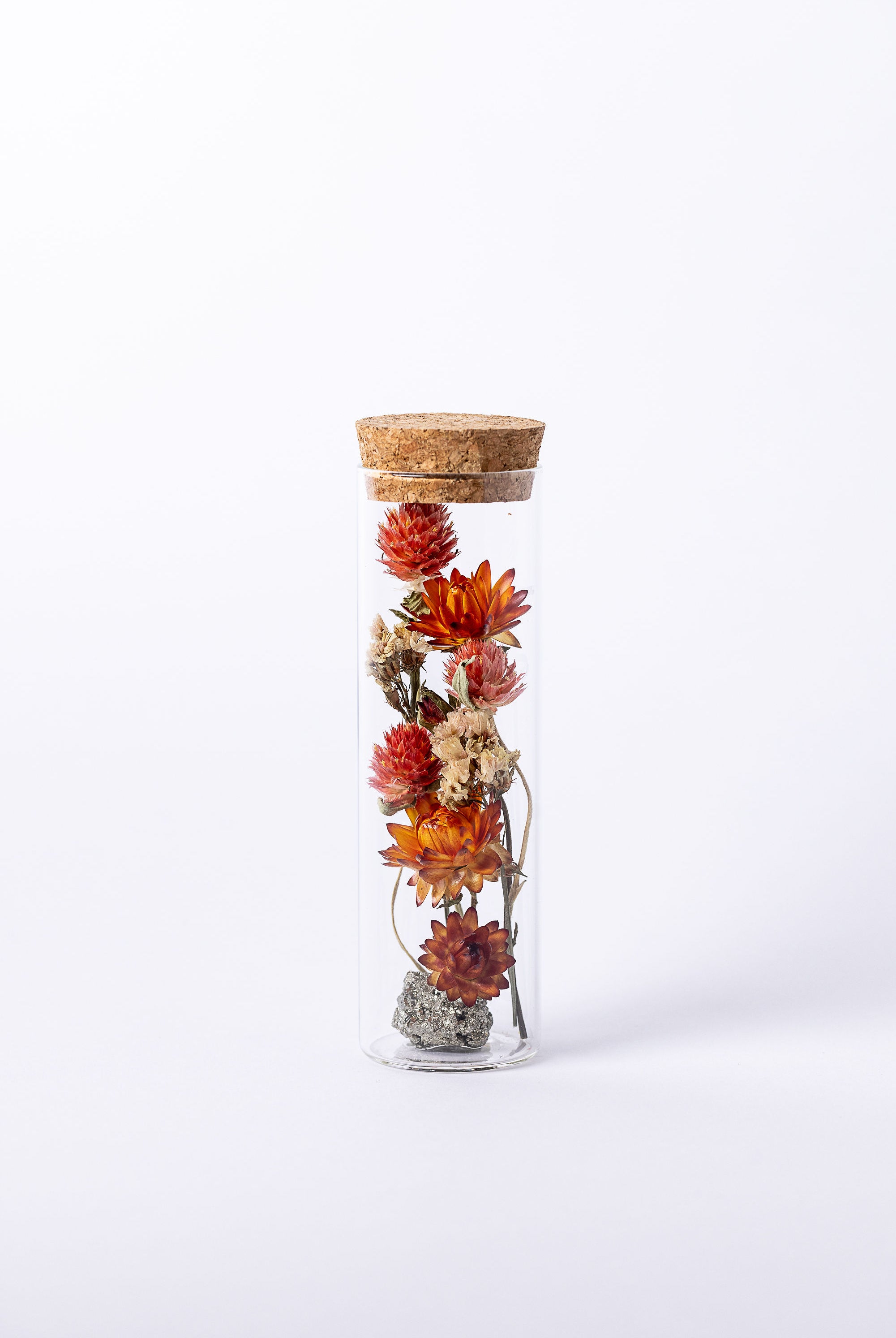 Dried Flower Herbarium - Pyrite Earth Vessel - MEDIUM