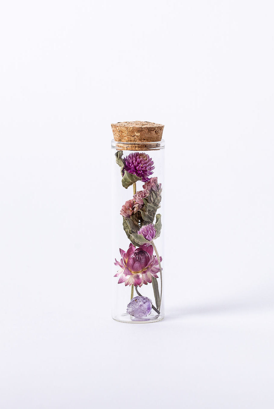 Dried Flower Herbarium - Amethyst Earth Vessel - MINI