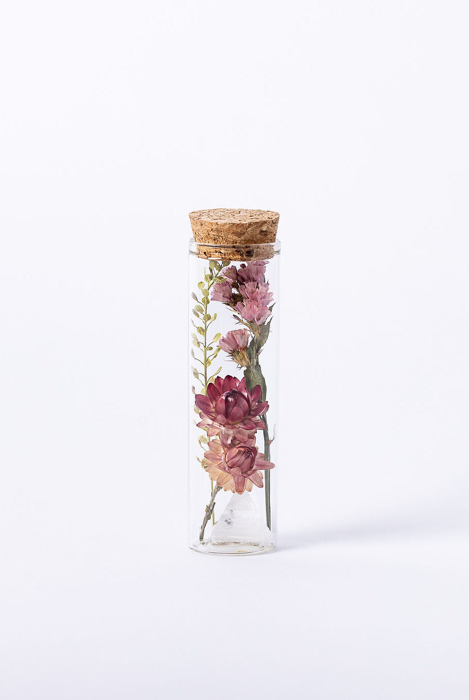 Dried Flower Herbarium - Apophyllite Earth Vessel - MINI