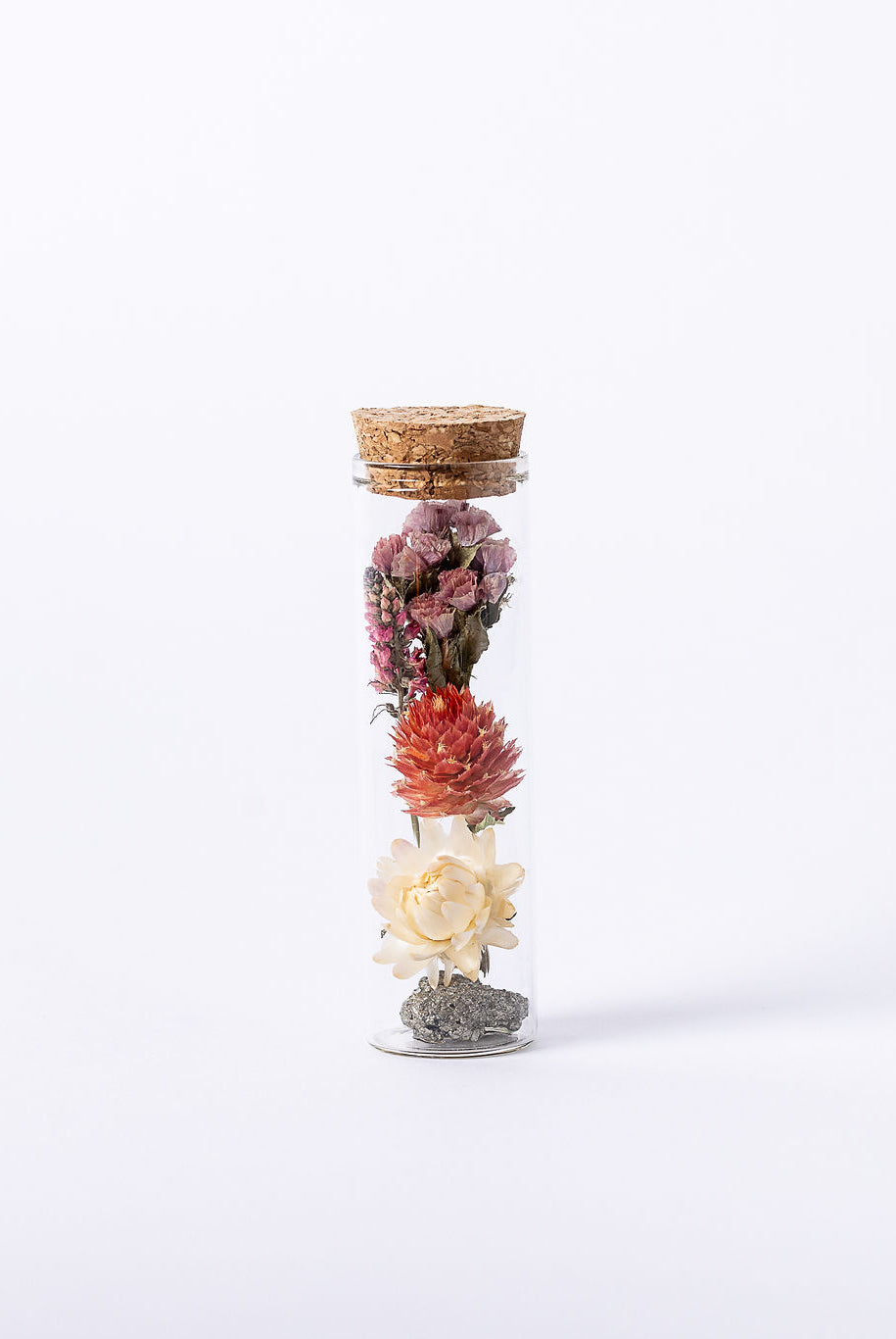 Dried Flower Herbarium - Pyrite Earth Vessel - MINI