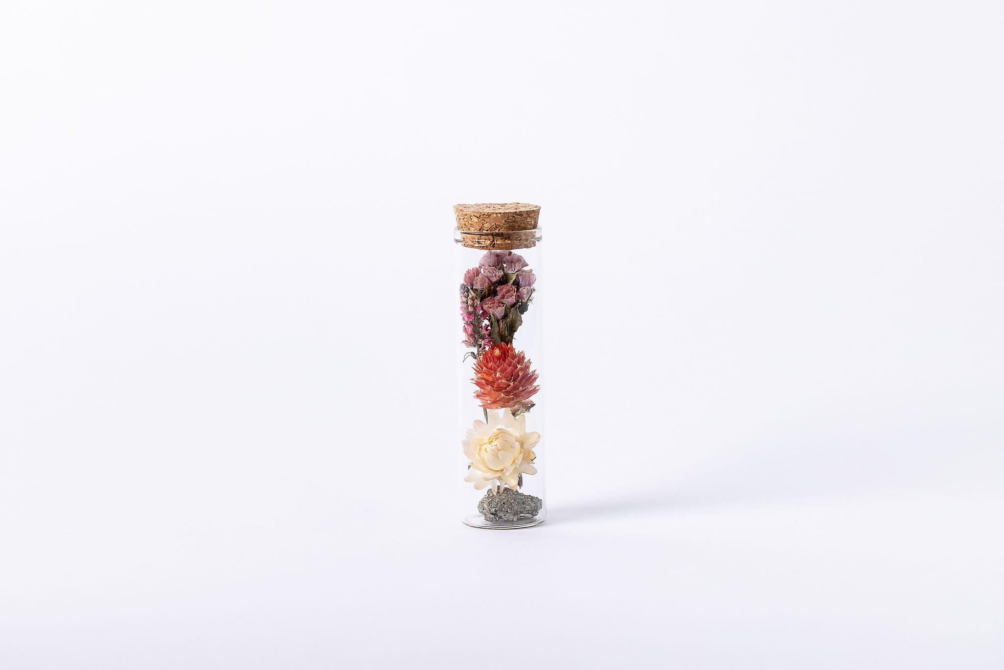 Dried Flower Herbarium - Pyrite Earth Vessel - MINI