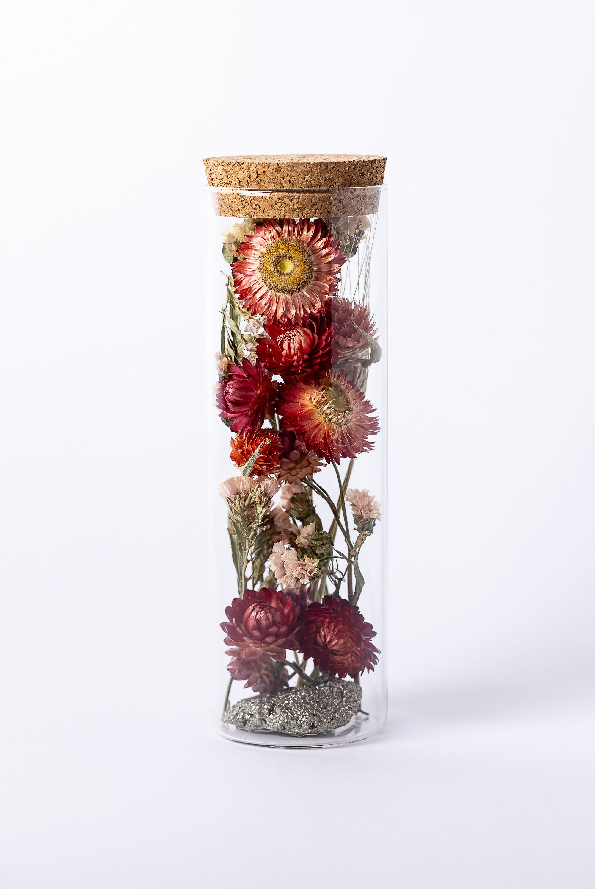Dried Flower Herbarium - Pyrite Earth Vessel - LARGE