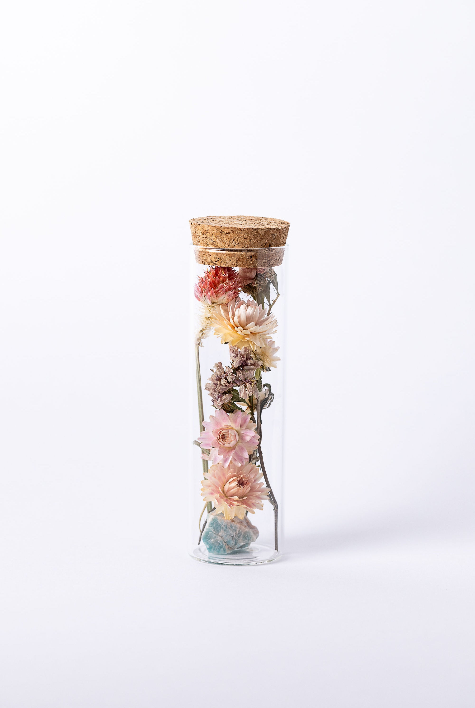 Dried Flower Herbarium - Amazonite Earth Vessel - Medium