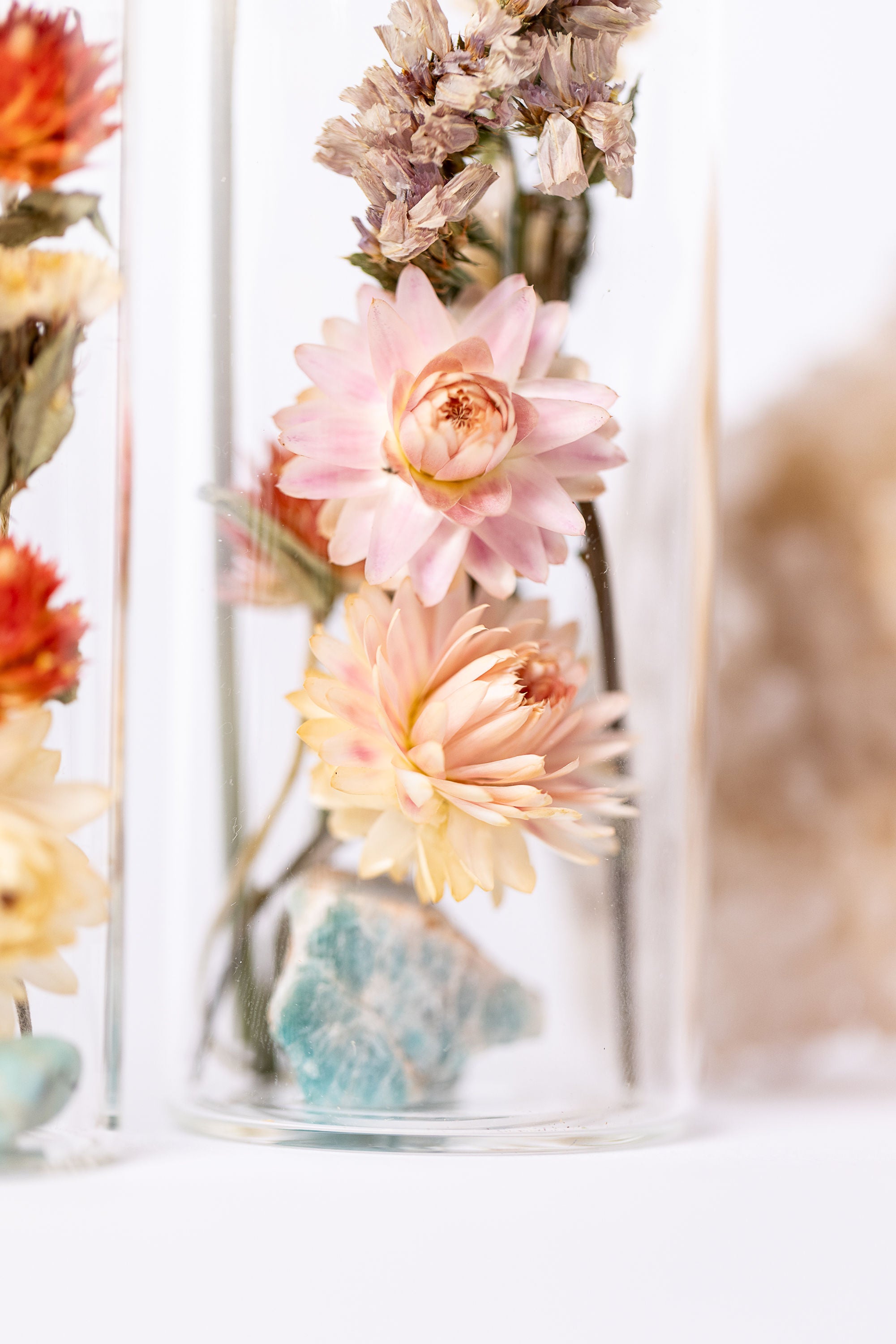 Dried Flower Herbarium - Amazonite Earth Vessel - medium - product photo