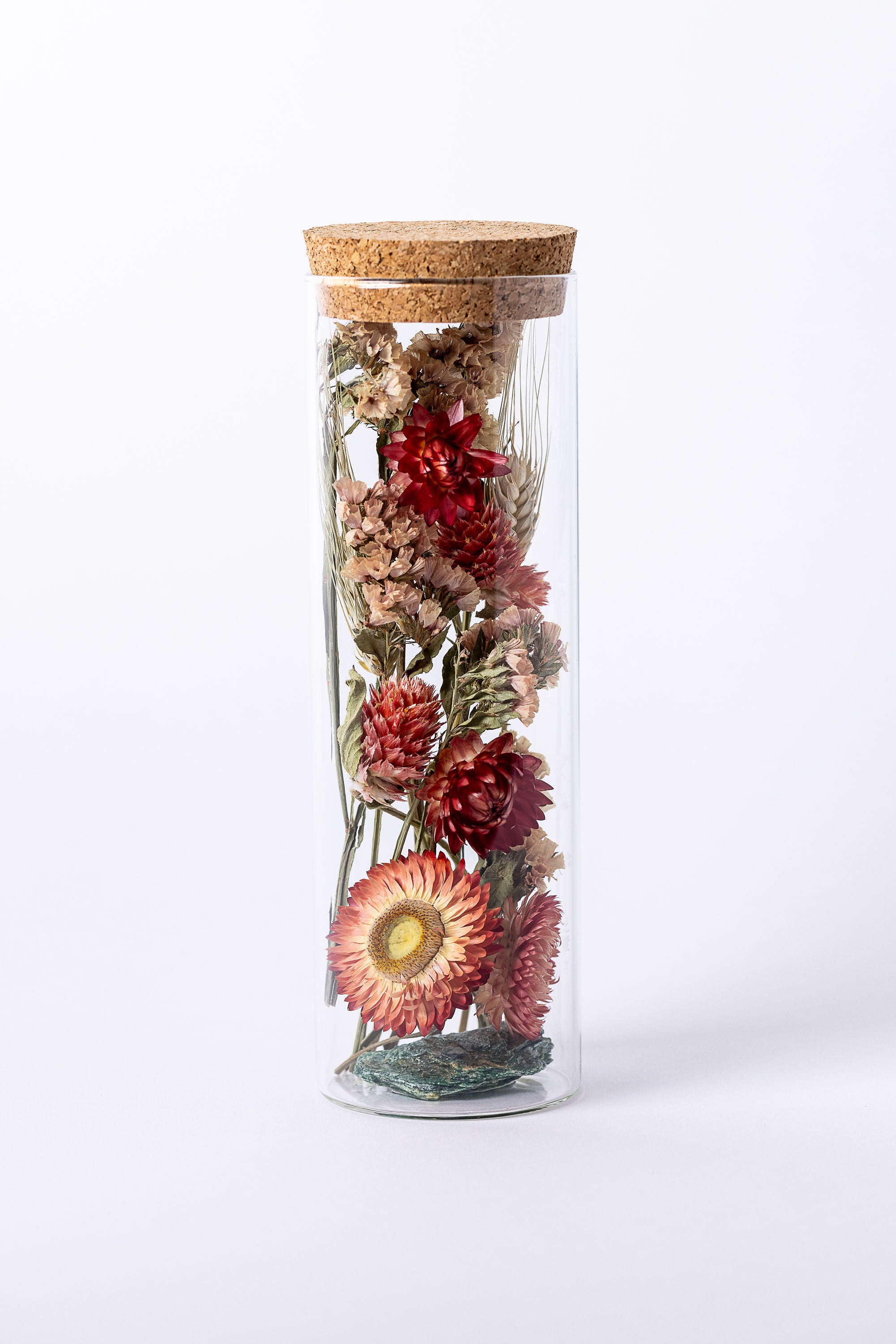 Dried Flower Herbarium - Fuchsite Earth Vessel - LARGE