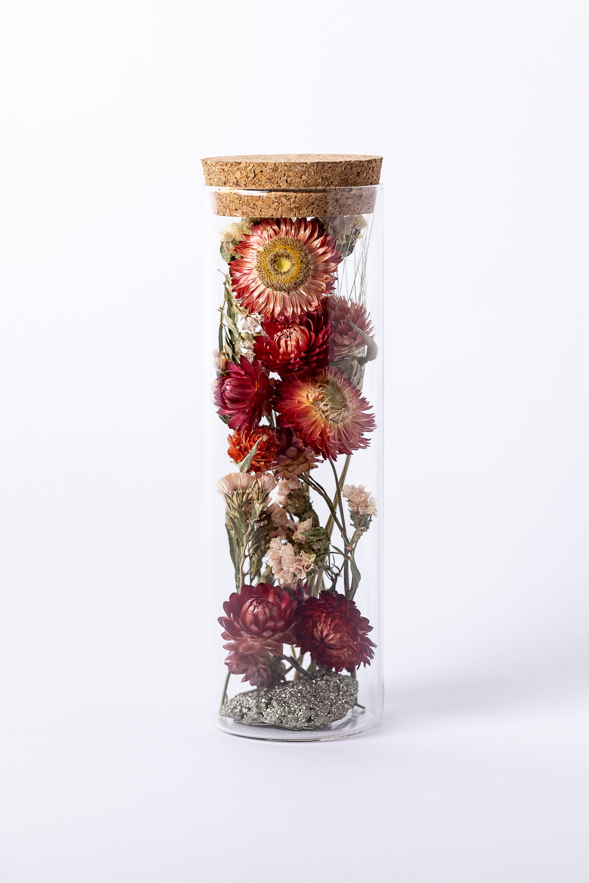 Dried Flower Herbarium - Pyrite Earth Vessel - LARGE