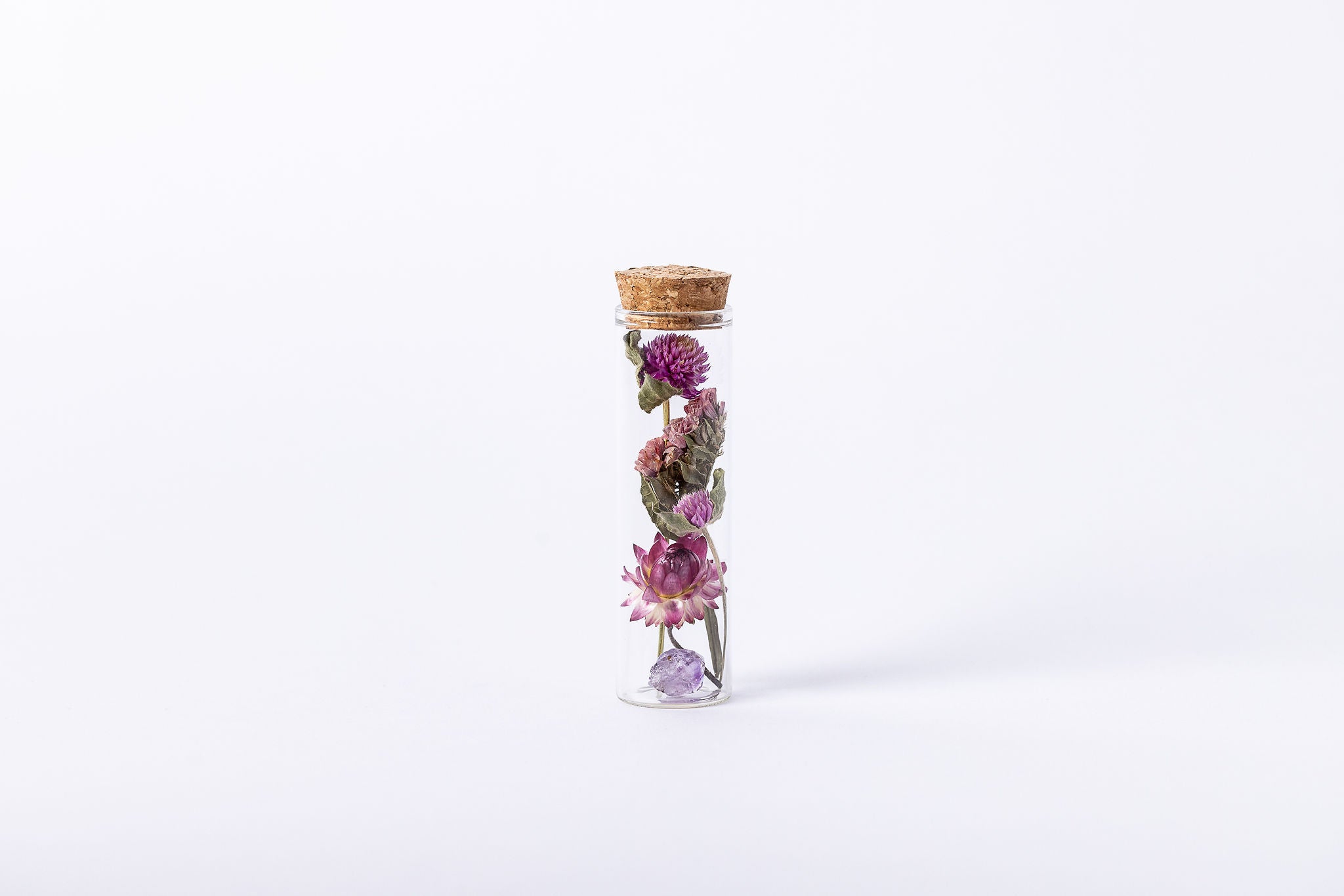 Dried Flower Herbarium - Amethyst Earth Vessel - MINI