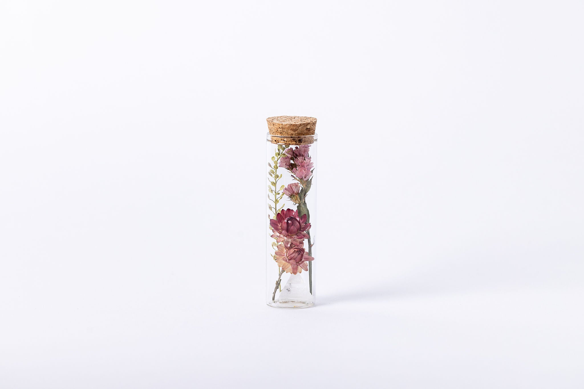 Dried Flower Herbarium - Apophyllite Earth Vessel - MINI