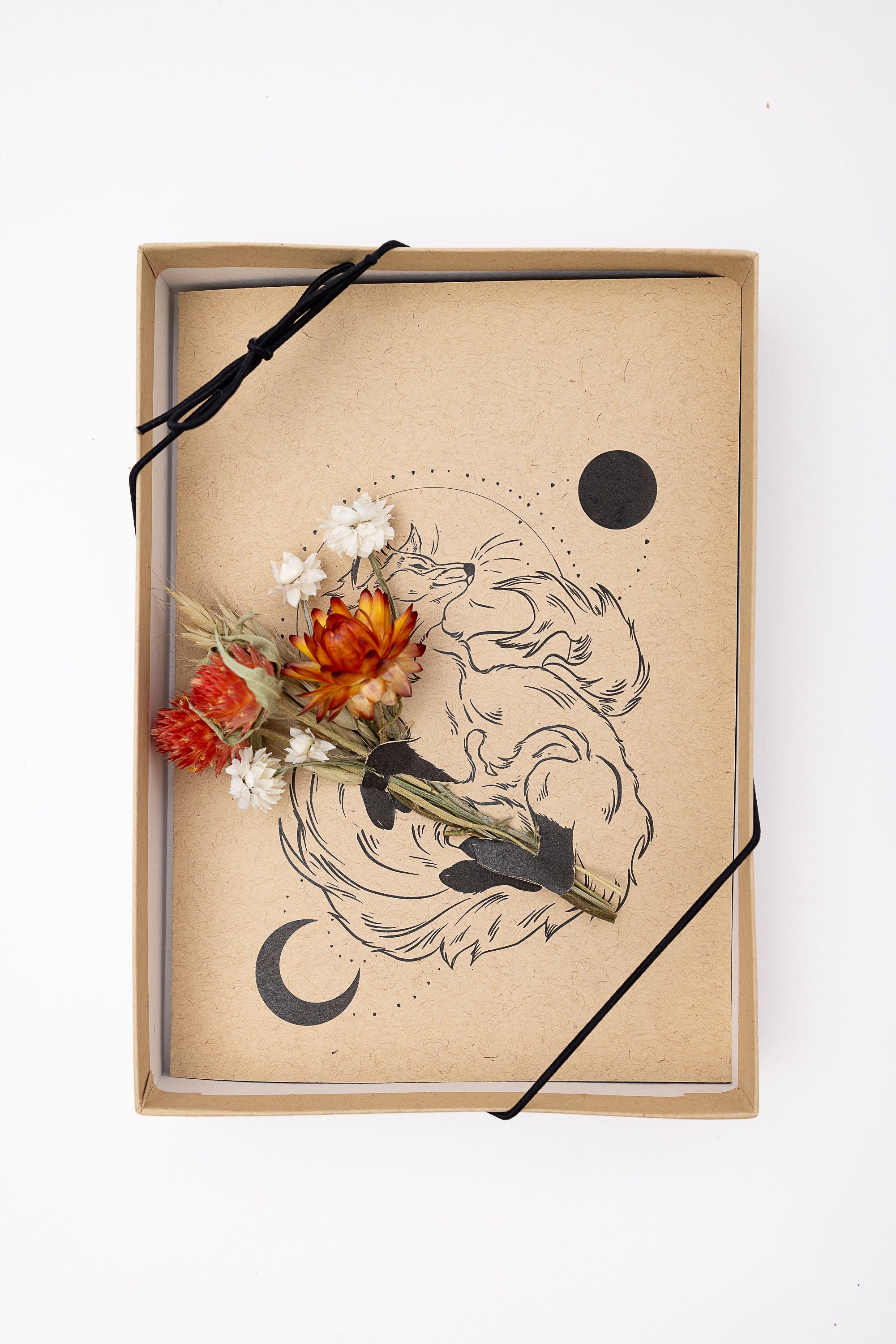 Spirit Fox - Dried Flower Greeting Card